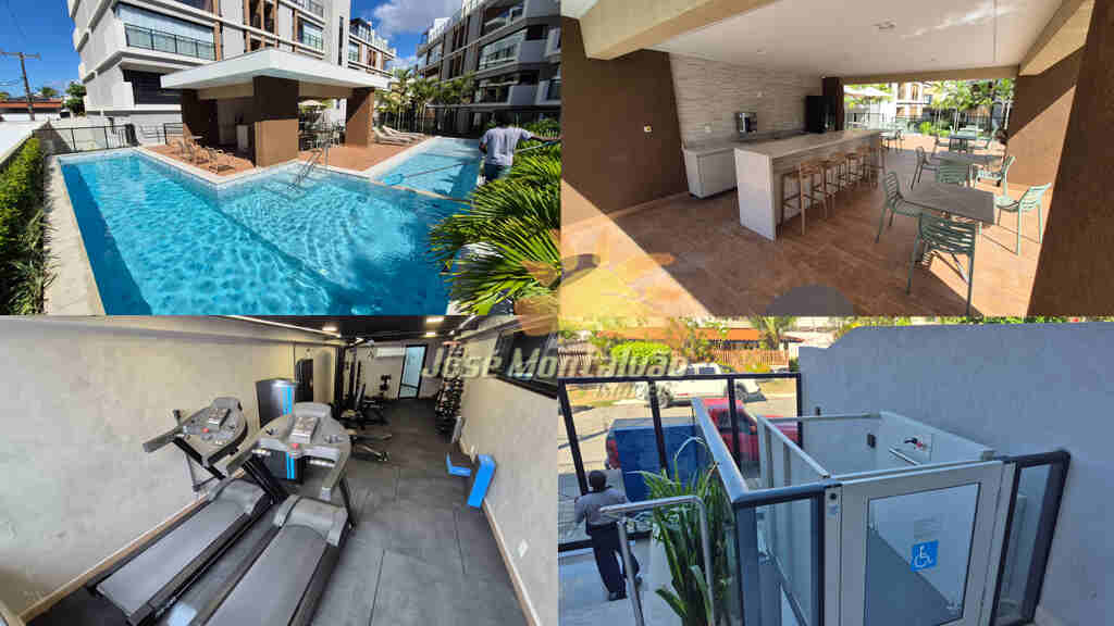 Alugo lindo Apartamento Novo de 2 Suítes no Blue Vilas em Vilas do Atlântico.